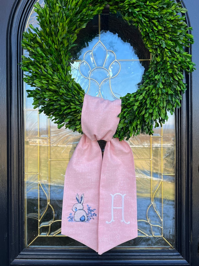 Monticello Monogrammed Wreath Sash - Monticello Shop